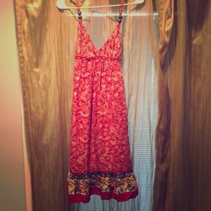 Red Planet Gold summer dress